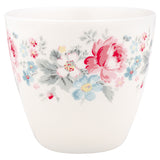 SECONDS OUTLET #3 GreenGate Stoneware Latte Cup Marie Pale Grey H 9 cm