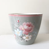 SECONDS OUTLET #1 GreenGate Stoneware Latte Cup Marie Grey H 9 cm