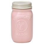 GreenGate Stoneware Jar Maison Pale Pink H 15 cm
