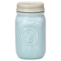 GreenGate Stoneware Jar Maison Mint H 15 cm