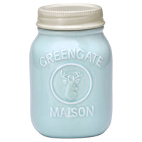 GreenGate Stoneware Jar Maison Mint H 19 cm