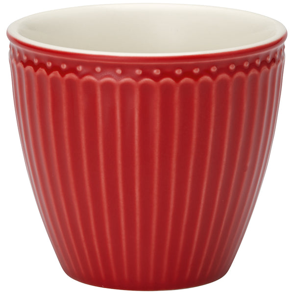 GreenGate Stoneware Latte Cup Alice Red H 9 cm