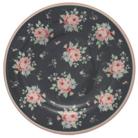 GreenGate Stoneware Small Plate Marley Dark Grey D 15 cm - Limited Edition Mid-season Collection