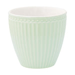 GreenGate Stoneware Latte Cup Alice Pale Green H 9 cm