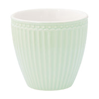 GreenGate Stoneware Latte Cup Alice Pale Green H 9 cm