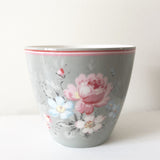 SECONDS OUTLET #1 GreenGate Stoneware Latte Cup Marie Grey H 9 cm