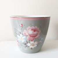 SECONDS OUTLET #2 GreenGate Stoneware Latte Cup Marie Grey H 9 cm